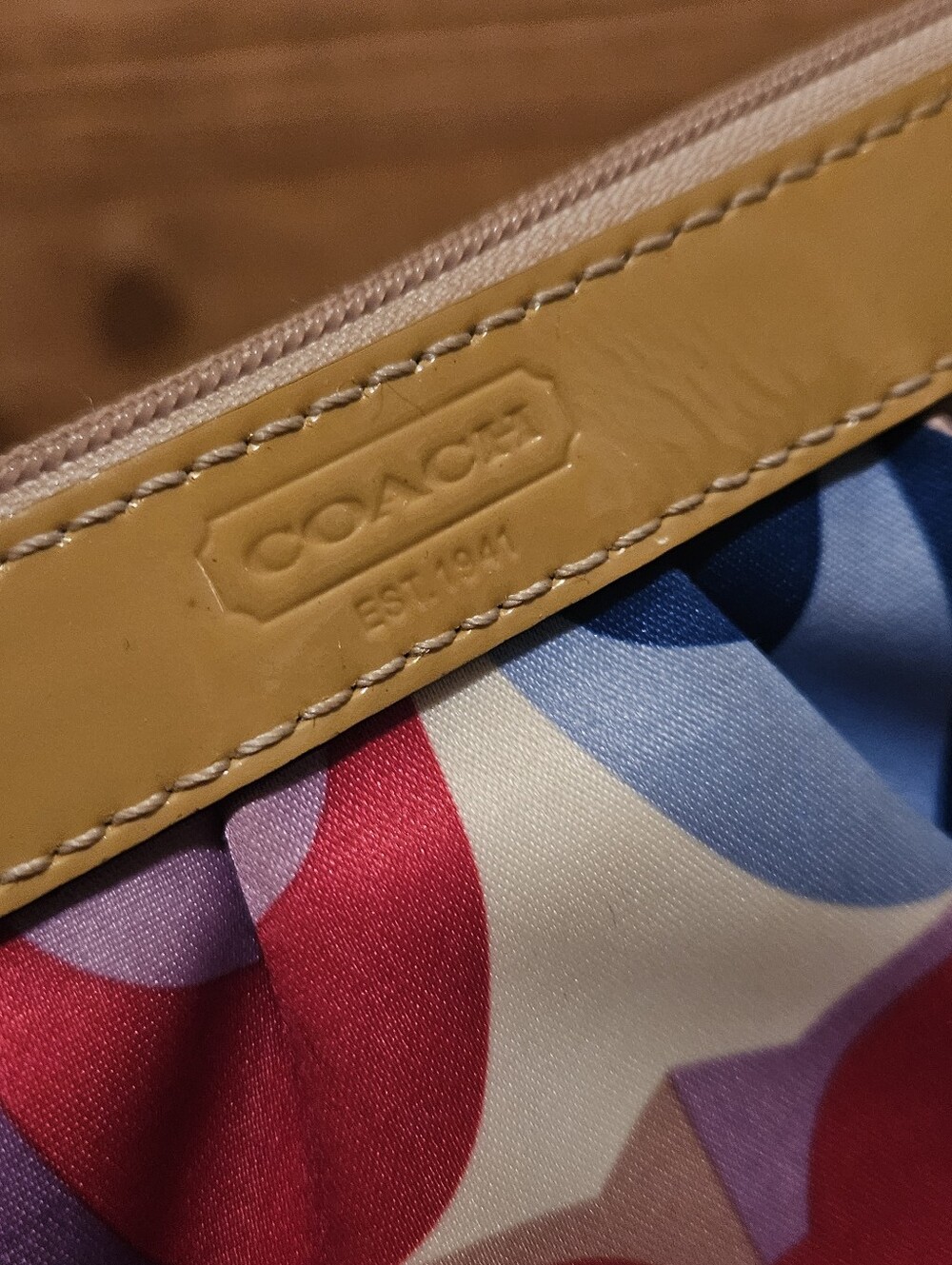 Coach Colorful Scarf Wristlet - Picture 3 of 10